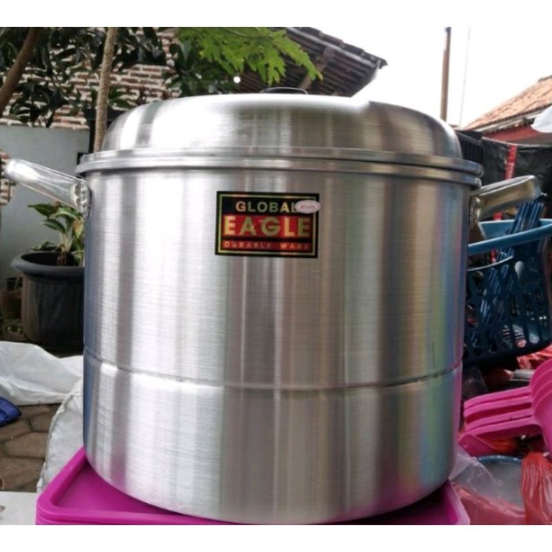PANCI KUKUS 40 cm/Global Eagle Model HALCO _Panci DANGDaNG Langseng kukus Besar// PRODUK MURAH PROMO
