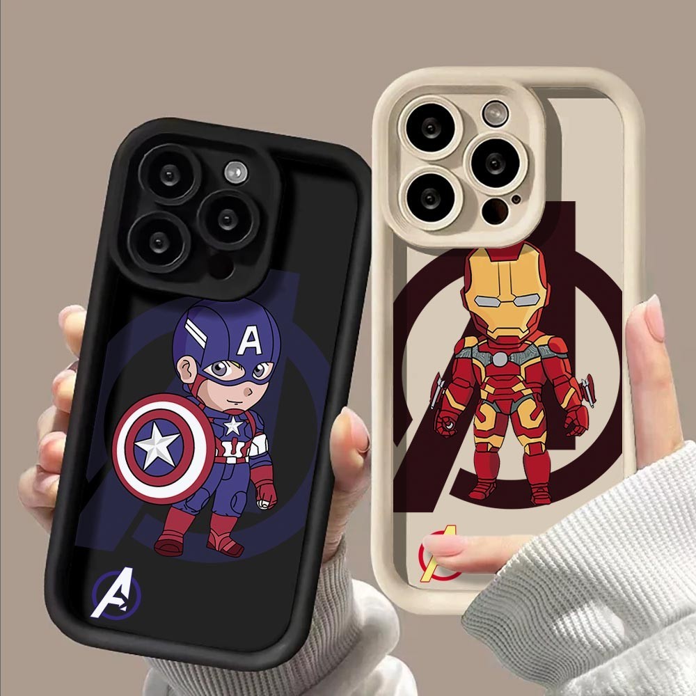 Softcase Samsung Galaxy S21 FE S20 FE 4G 5G Marvel America Captain IronMan Phone Casing Soft Silicon