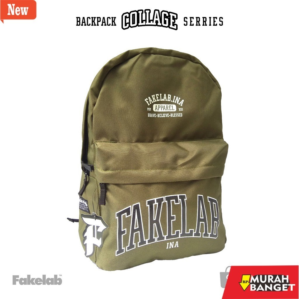 tas ransel wanita shopee Fakelab Backpack College Fakelab / Tas / Bag / Ransel / Bp