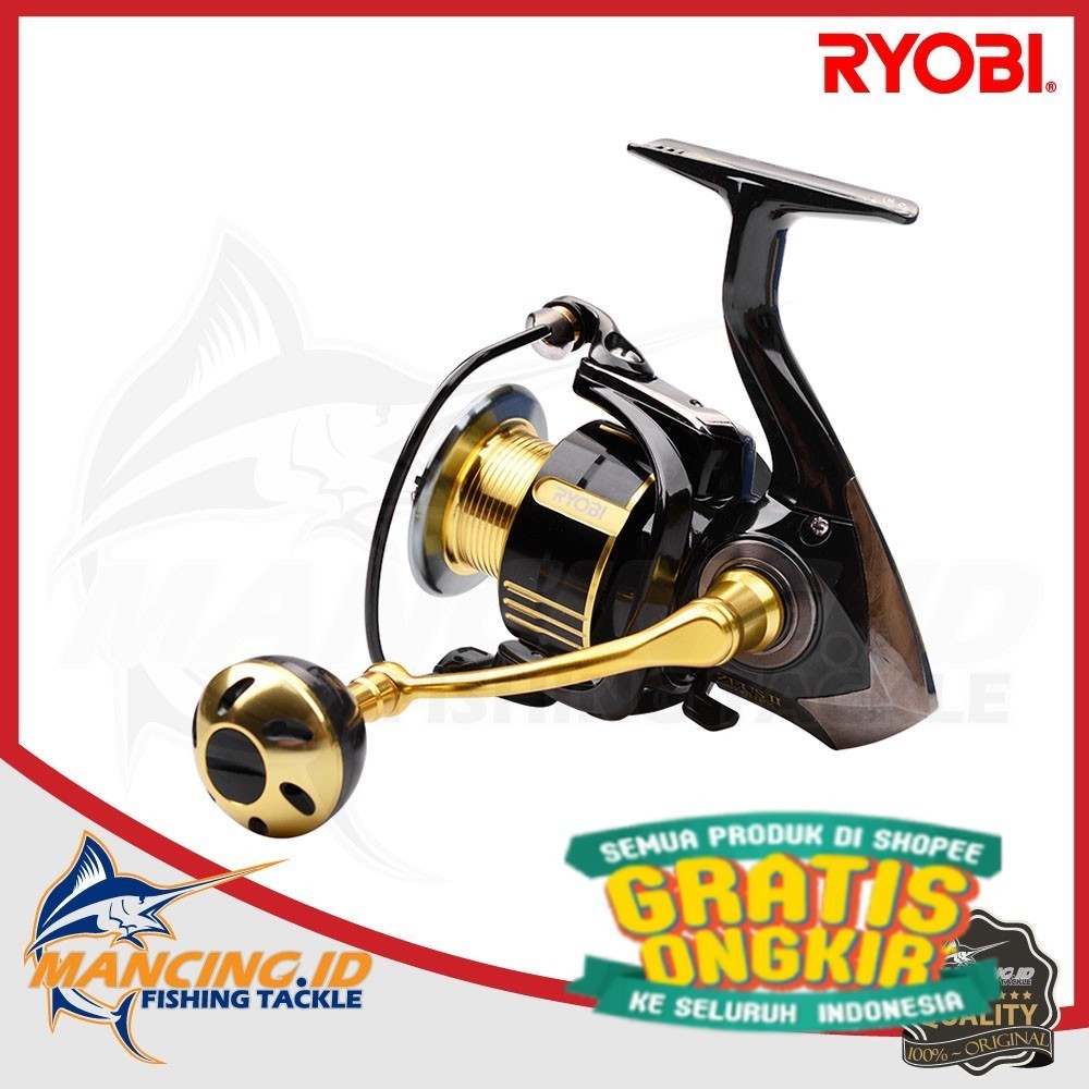 Ryobi Zeus II HPX Power Hnadle Metal Spool Alat Pancing Fishing Reel Murah Spinning Reel Mancing Sun