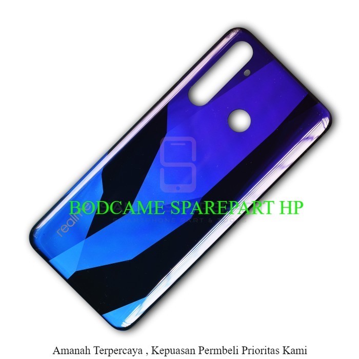 Casing Realme 5 Pro - Backdoor Realme 5 Pro - Tutup Belakang Realme 5 - Biru
