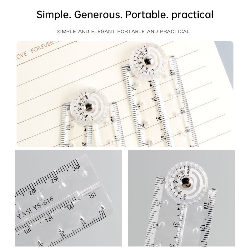 

Penggaris Lurus Akrilik Kreatif Penggaris Lipat Transparan Penggaris Gambar Siswa Skala Sederhana