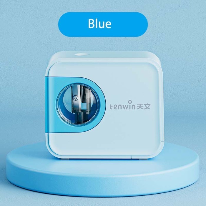 

Tenwin S8316 MIni Automatic Pencil Sharpener / Rautan Pensil Otomatis - Biru Muda