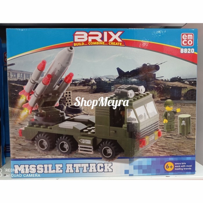 Emco Brix Missil Attack 8820 - Mainan Lego