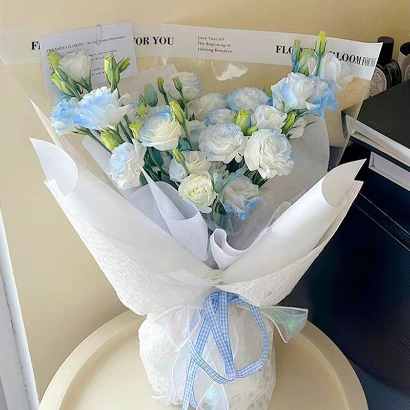 

20 Pcs Kertas Buket Bunga Flower/Kertas Buket/Buket Bunga Cellophane Florist /Kertas Buket Kaca Plastik Transparan