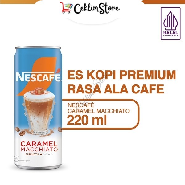 

NESCAFE Kopi Minuman Kaleng Rasa Caramel Macchiato Can 220ml