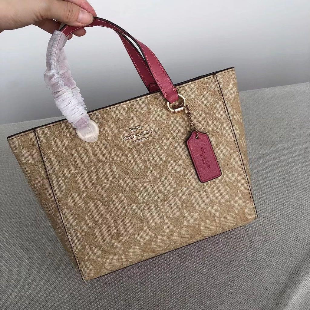 Tas wanita CA613 Alice Satchel In Signature Canvas Shoulder Bag