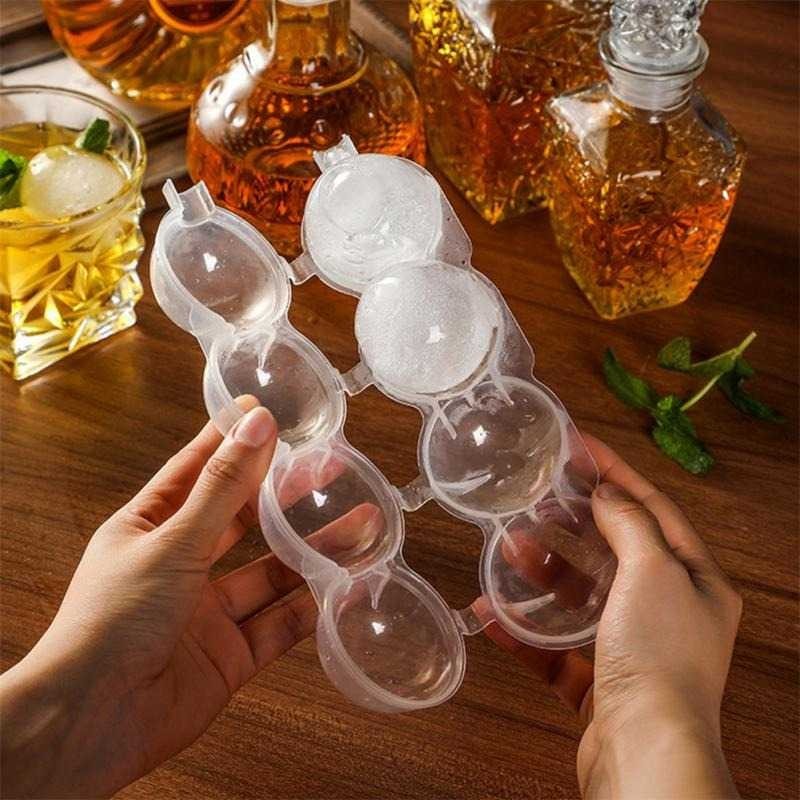 Cetakan Es Batu Bulat 4 Grid Ice Cube Mold | Cetakan Es Batu Bulat | Es Batu Model Bulat | Es Batu M