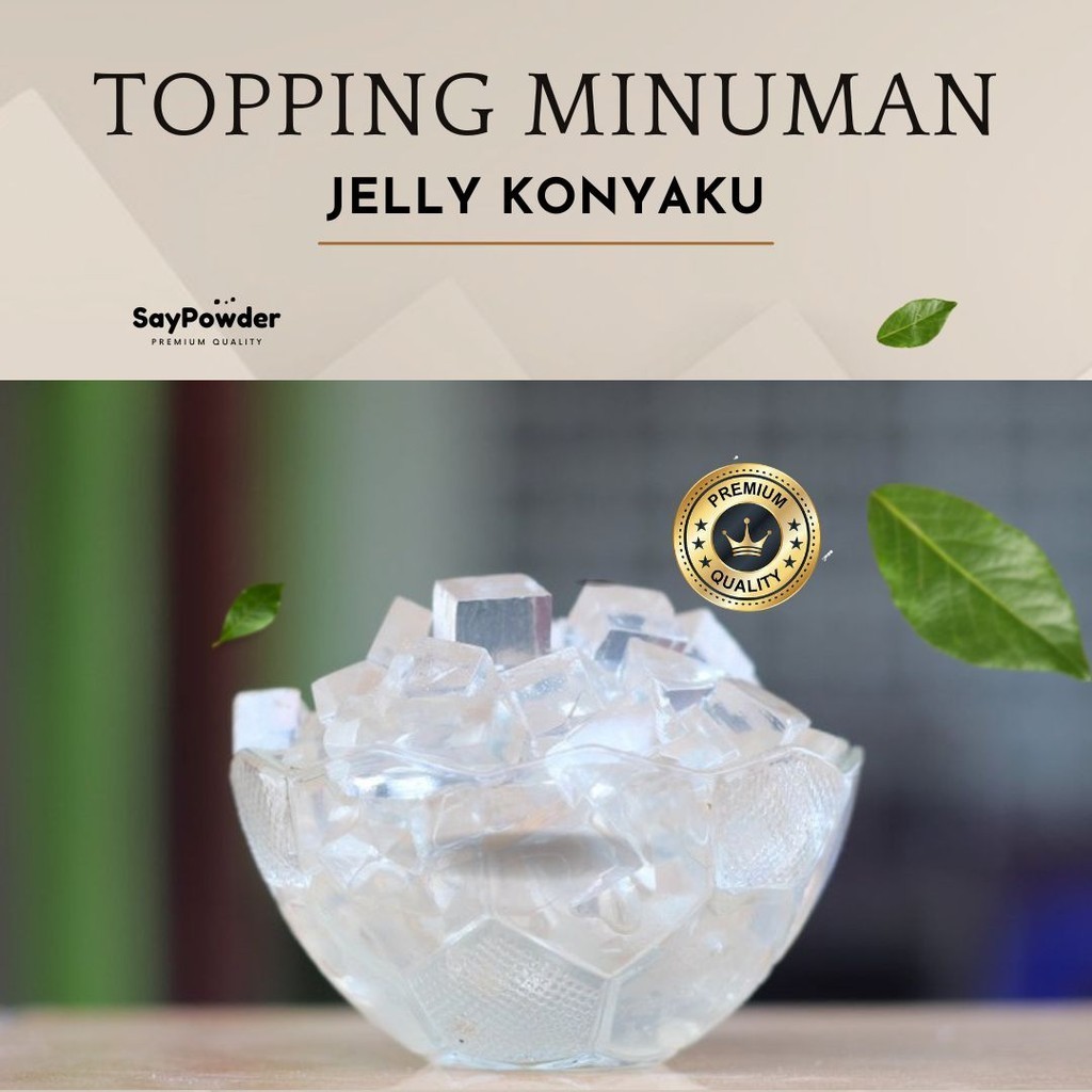 

Jelly Konyaku Powder 250 gr - Jelly Bubuk Premium Bubuk Puding Instan