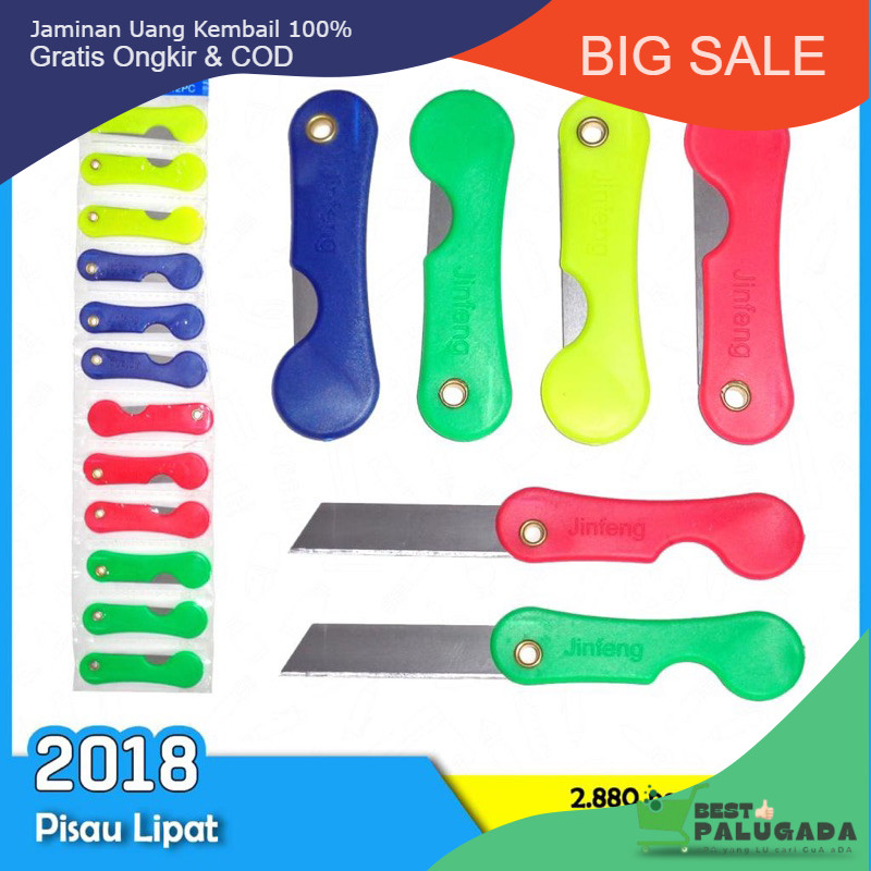 

pisau cutter lipat 6pc termurah