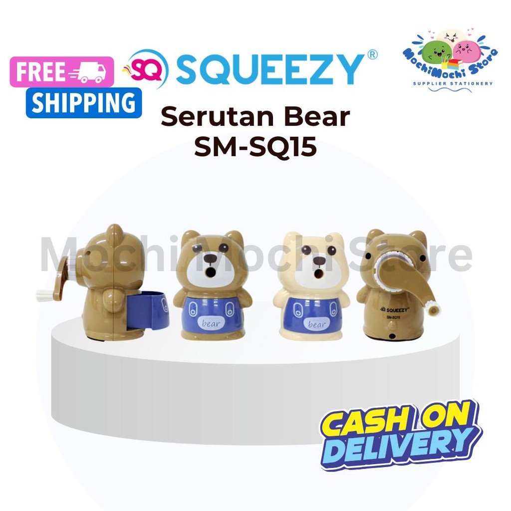 

Serutan Pensil Motif Beruang SM-SQ15 | Serutan Pensil Motif Bear | Serutan Pensil | Rautan Putar | Rautan Meja | Rawutan Putar Stationery