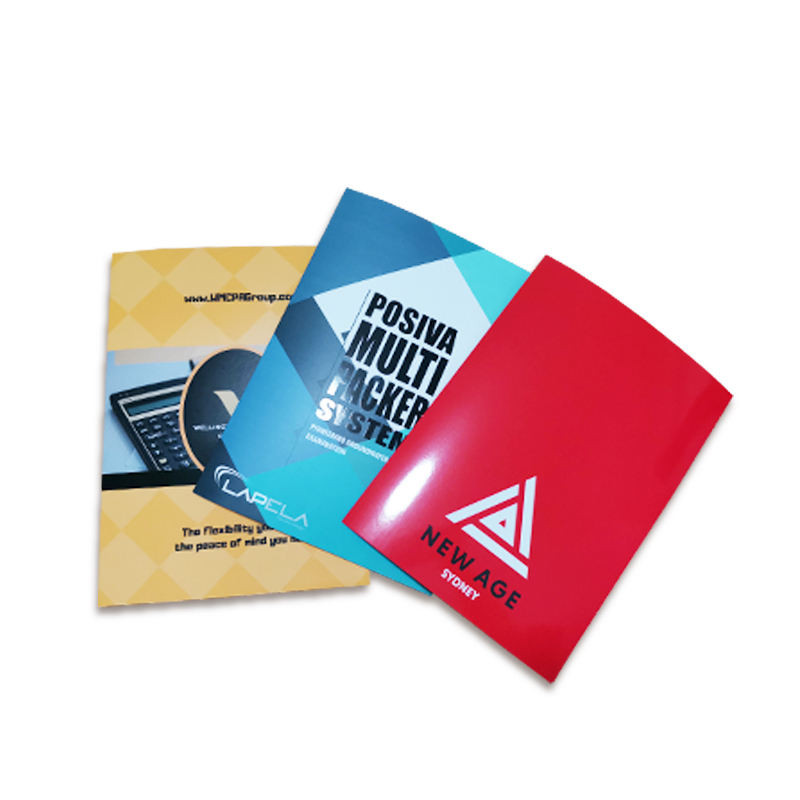 

Office Custom A4 Paper File Folder for Company with Two Pockets