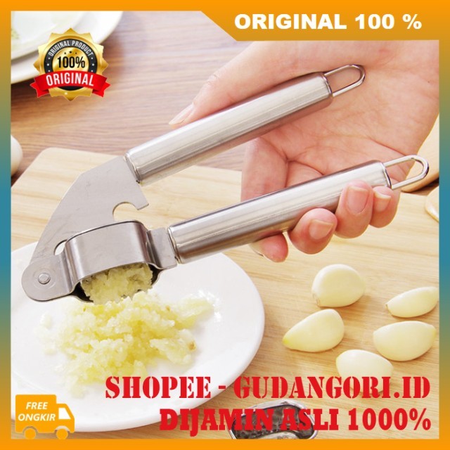 Penghancur Bawang Press Alat Penghancur Bawang Putih Stainless Pencacah Bawang Putih Press Bawang Pu