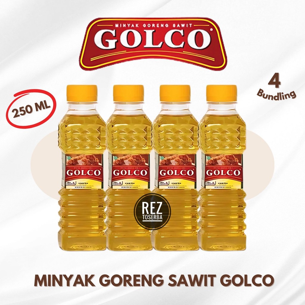 

[Bundling isi 4] MINYAK GORENG GOLCO 250ml KEMASAN BOTOL Minyak Goreng Premium | MINYAK GORENG MURAH