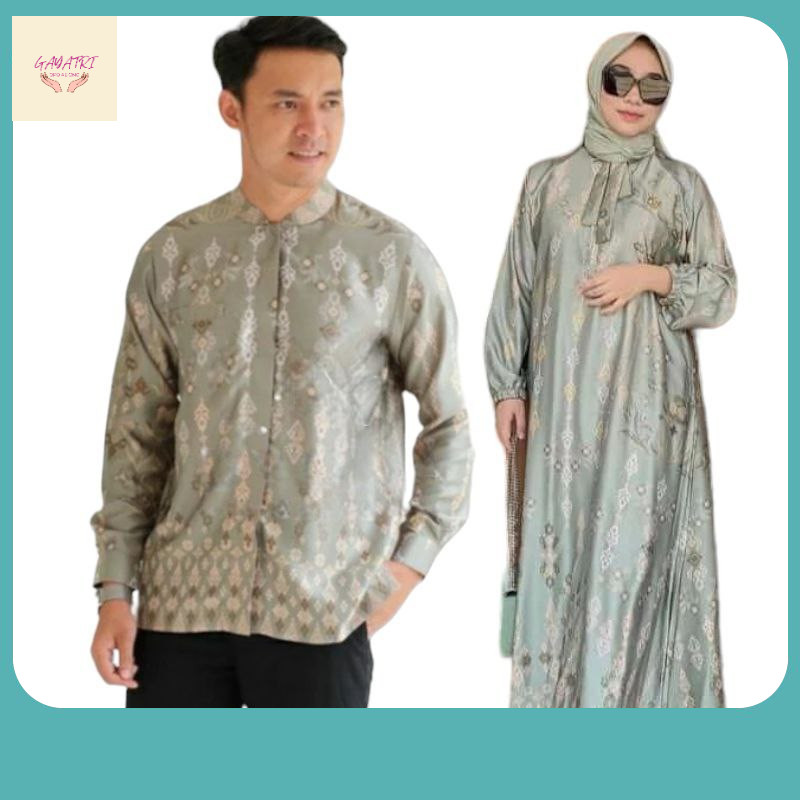 Baju Couple Pasangan Lebaran 2024 Gamis Couple Pasangan Baju Batik Pasangan Suami Istri Dreslebaran 