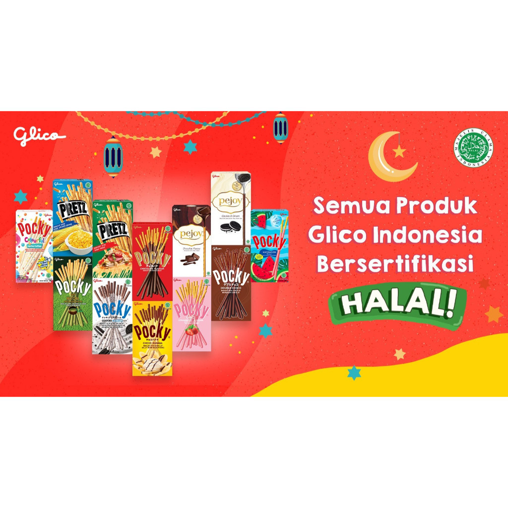 

Pejoy Stick Rasa Cokelat 37g, Cookies & Cream 37g, Vanila Hokkaido 33g Dan Preetz Rasa Ayam Bbq 31g & Original 31g Berbentuk Stick