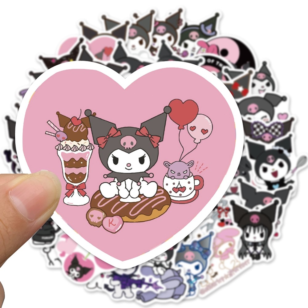 

Sticker Seri Gaya Lucu Sanrio Kuromi Stiker Untuk Buku Tempel/buku Harian/hp/dekorasi Laptop/sticker Helm Tahan Air Vinil/stiker Tablet Ponsel Stiker Tahan Air