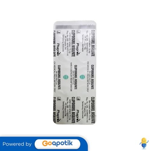 Clopidogrel Bisulfate Phapros 75 Mg Strip 10 Tablet