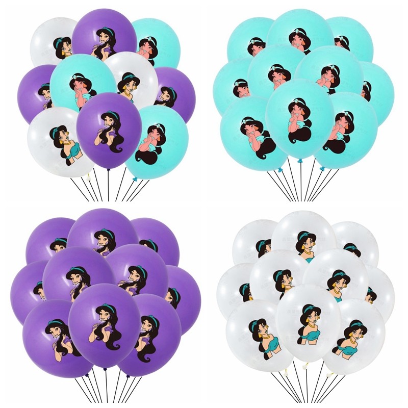 

10/30Pcs Aladdin Jasmine Princess Latex Balloons Baby Shower Party Supplies Birthday Party Decorations for Girls Wedding Decor