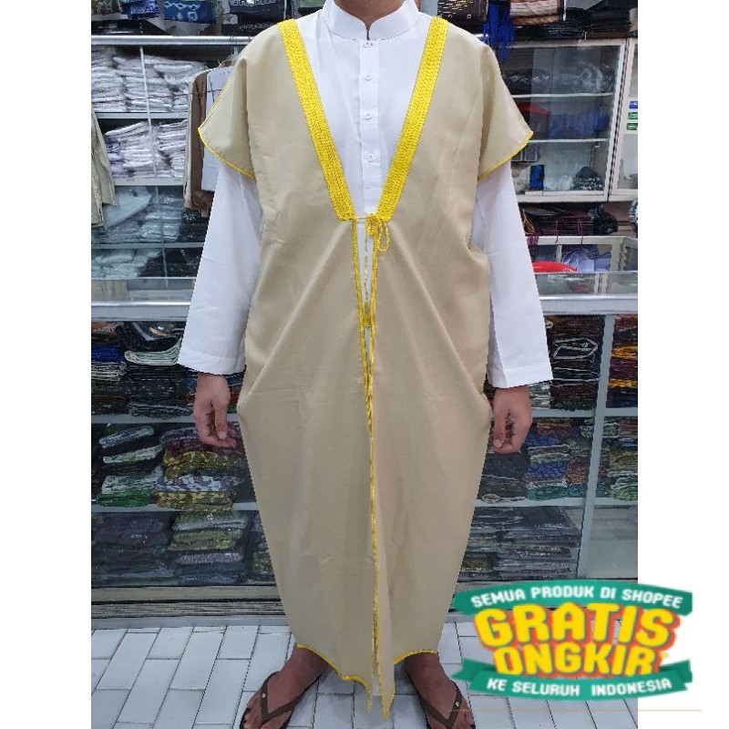Gamis Luaran / Jubah Luaran  / Bisht / Bisth Impor Mesir Raja Arab Imam Habaib Dewasa Original Katun