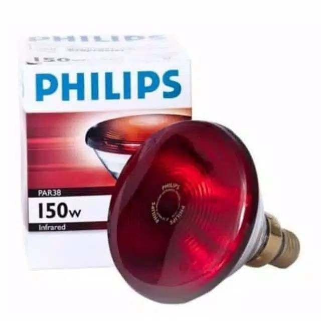 Lampu Infra Red Bohlam Fisioterapi Philips 150 W 150 Watt Infrared 150Watt