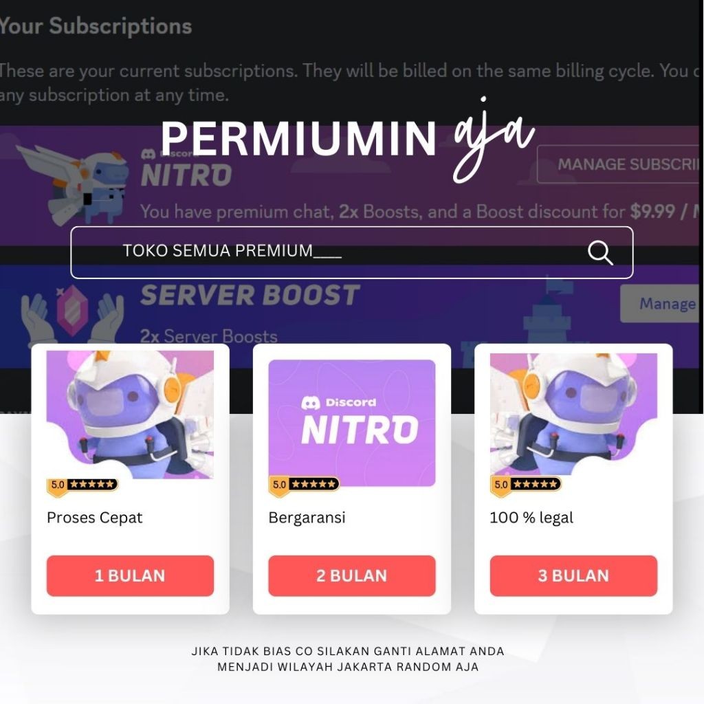 JASA BOOST DISCORD SERVER untuk 1 & 3 Bulan FULL GARANSI