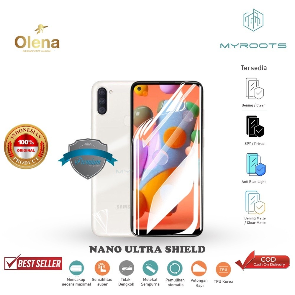 Anti Gores Pelindung Samsung A11 - M11 - anti gores jelly - anti shock Hydrogel Myroots