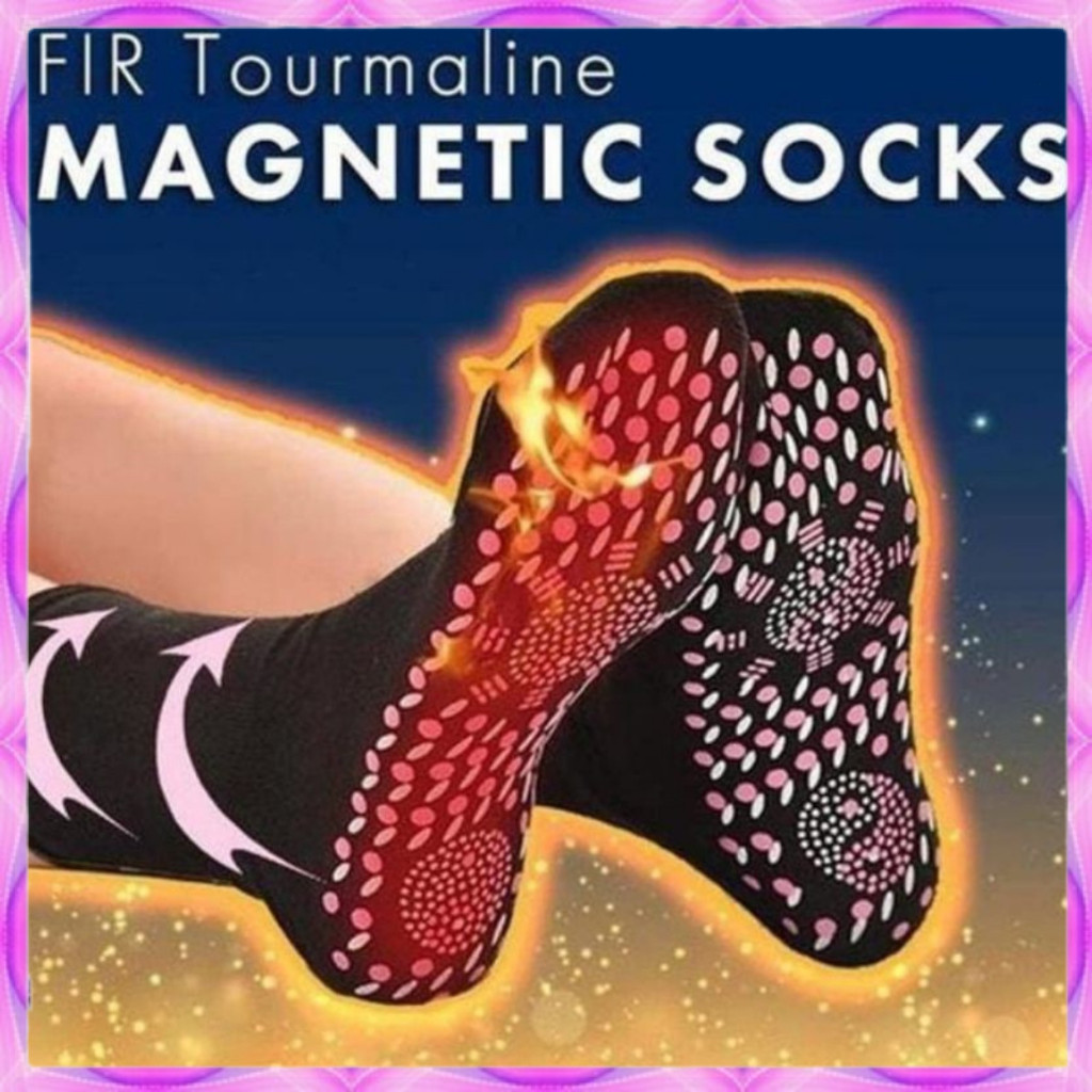 Kaos Kaki Magnetik Self Heating Tourmaline Therapy Socks kaos kaki tourmaline terapi magnetic self-h
