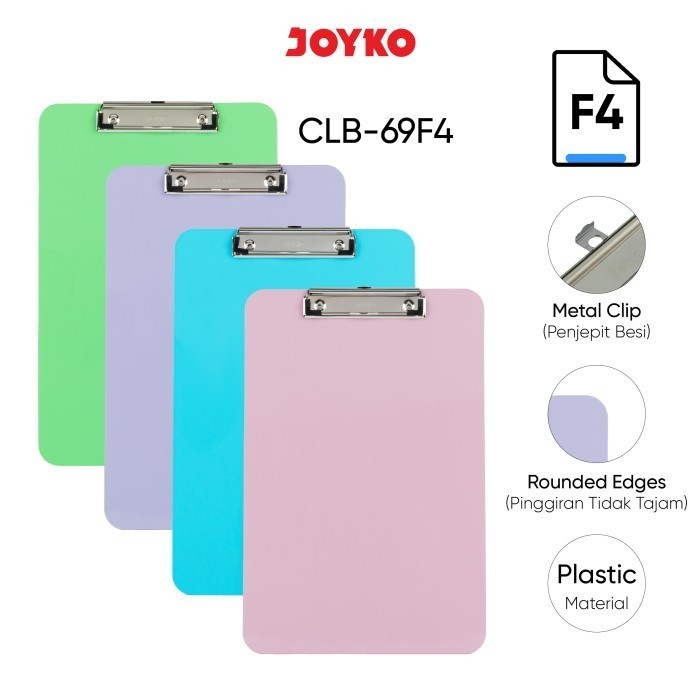 

Clipboard CLB-69 F4 Papan Jalan Alas Ujian Joyko