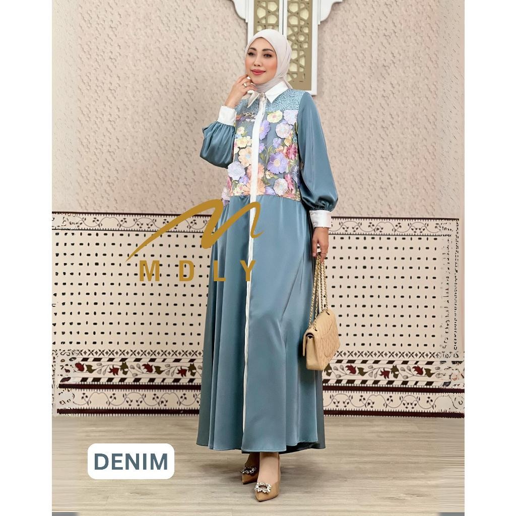 Seruni Dress by MDLY -  Gamis MDLY Terbaru ori Dress Muslim Gamis MDLY Gamis Dress Dress Premium Gam