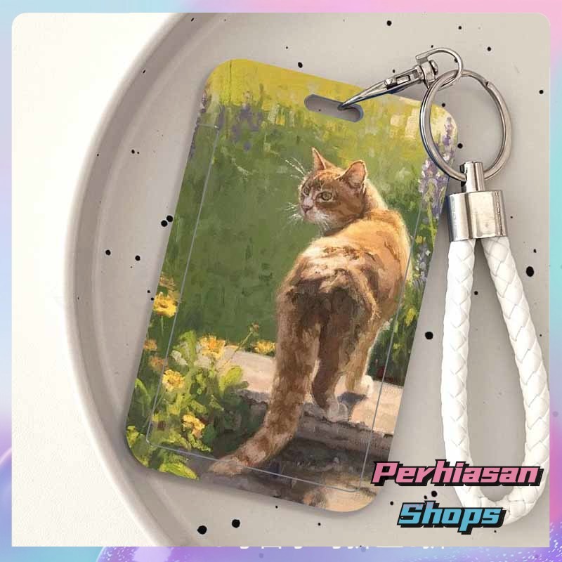 

【Perhiasan Shops】ID CARD HOLDER MOTIF KAWAII TEMPAT KARTU PHOTOCARD PHOTO CARD Dilengkapi Dengan Tali Tangan Berkualitas Tinggi Mendukung Diskon Untuk Pembelian Grosir,Kucing Dalam Lukisan Minyak Yang Imut Dan Menarik