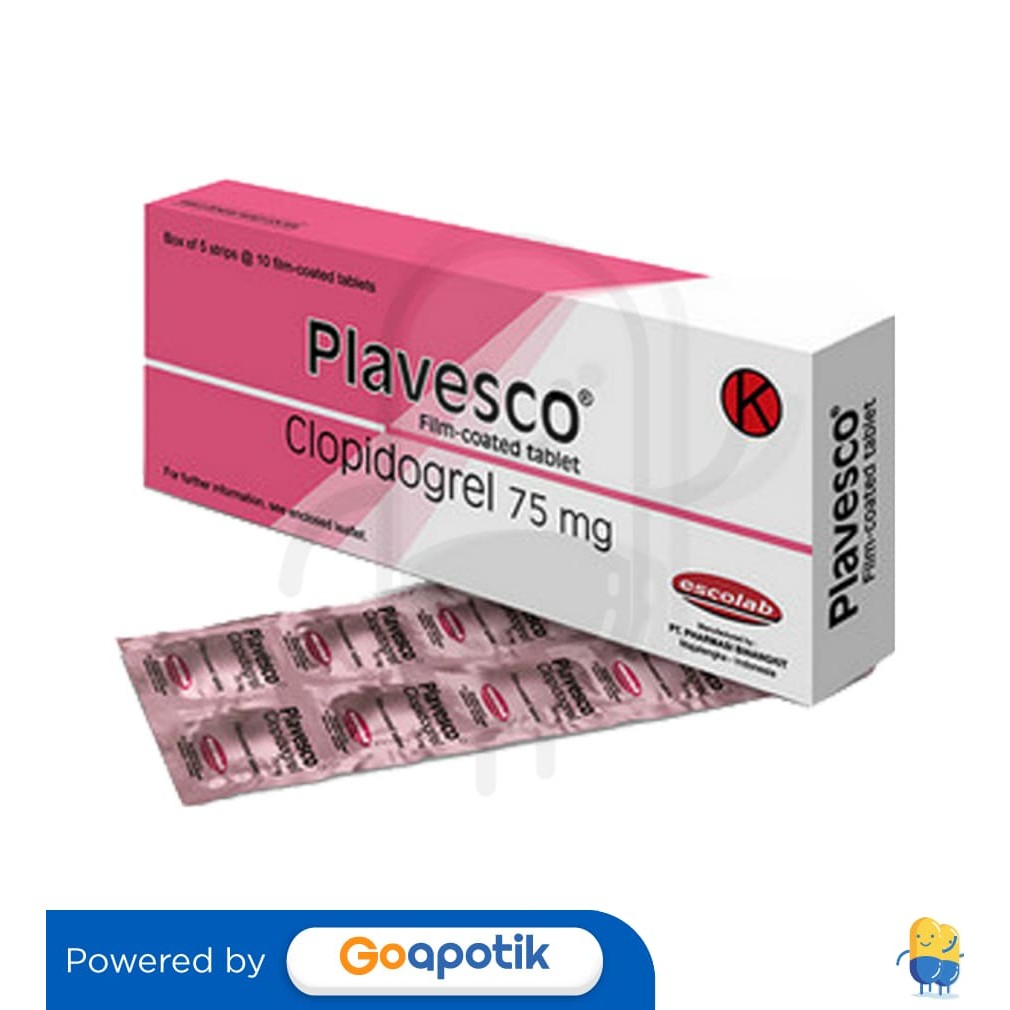 Plavesco 75 Mg Box 50 Tablet