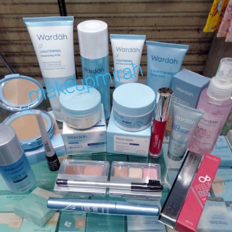 Paket Wardah makeup wanita komplit / Wardah kosmetik lengkap hemat