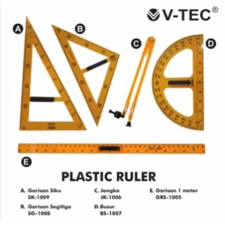 

V-TEC PENGGARIS PAPAN TULIS SINGLE / SET