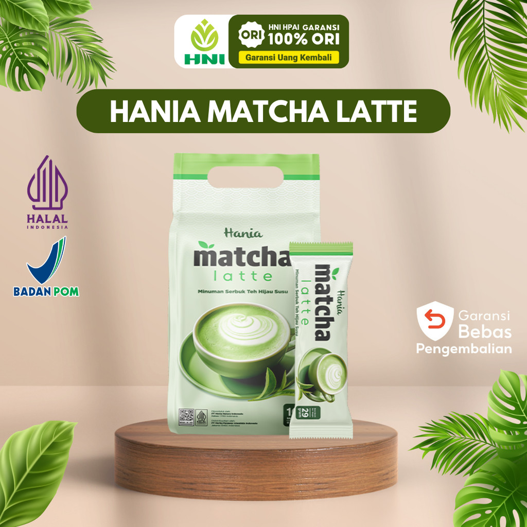 

HANIA MATCHA LATTE HNI - Minuman Teh Hijau Alami Menyehatkan Original HNI HPAI