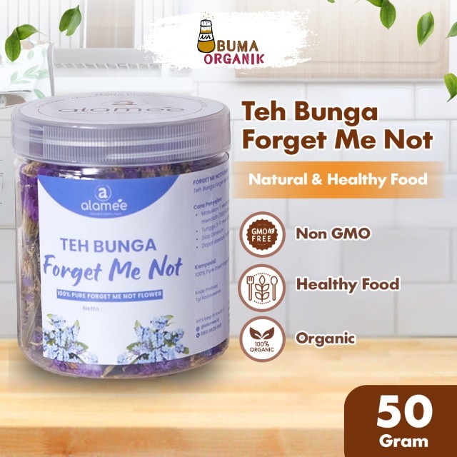

ALAMEE Forget Me Not Flower Tea Teh Bunga Organik Kering Dried 50gr BUMA