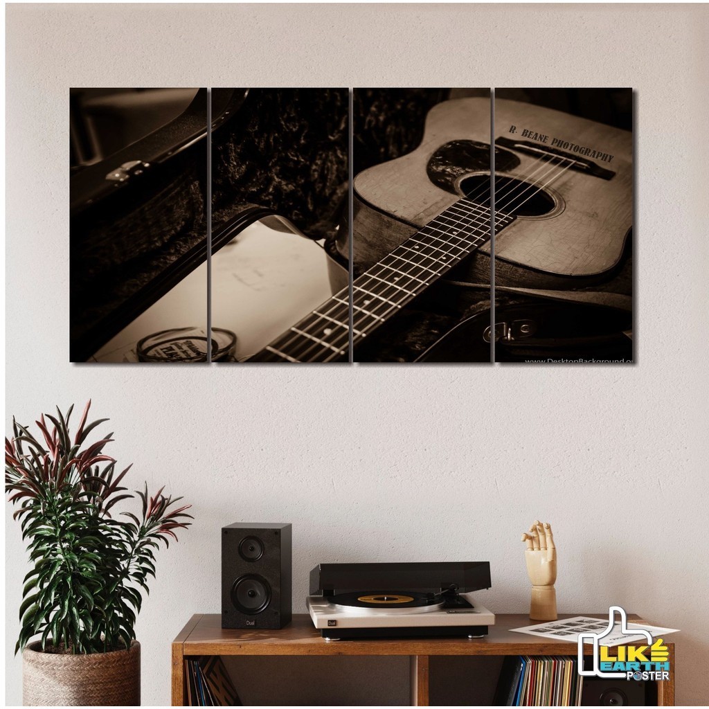 Poster dinding live music 1 set custom wallpaper studio music hd background live streaming