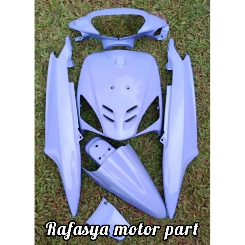 Cover Full Body Full Set Body Halus Yamaha Mio sporty Lama Warna Ungu Taro Cat Custom