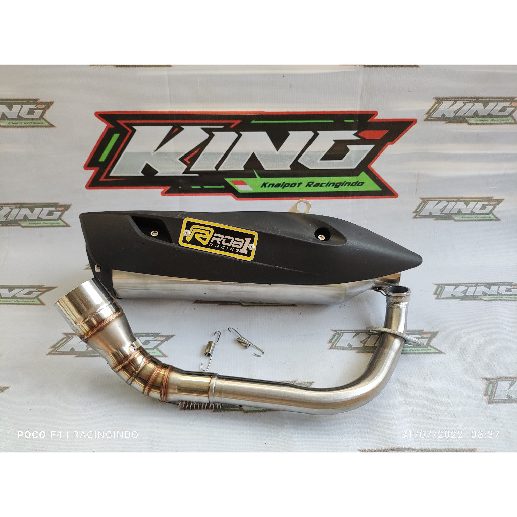 knalpot racing rcb rob 1 beat vario pcx nmax aerox mio j xeon adv vario 160 dll
