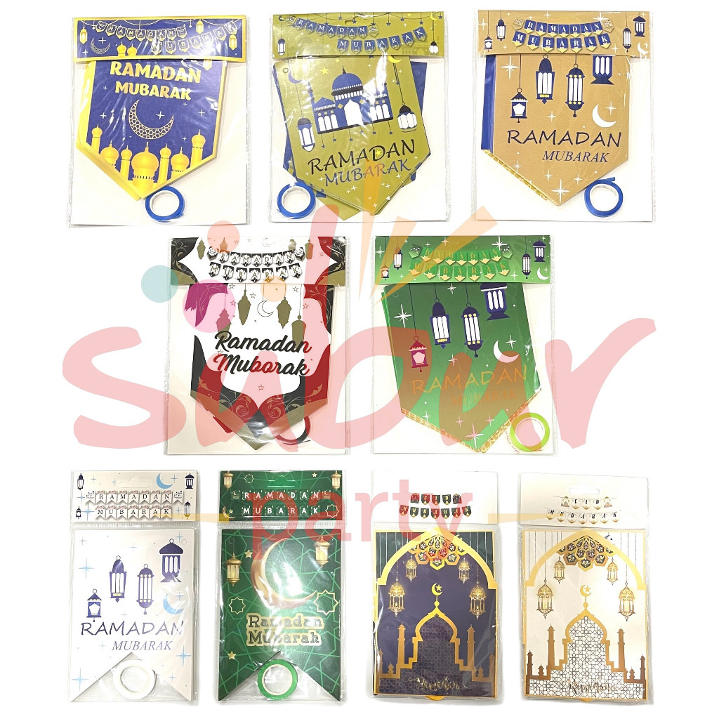 Banner RAMADAN MUBARAK & EID MUBARAK LEBARAN