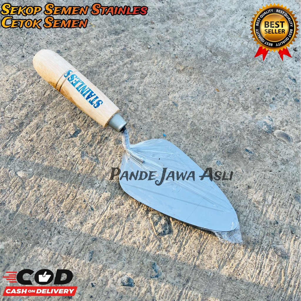 Cetok / sekop semen stainless - Sekop semen anti karat - Sekop cetok semen tukang murah