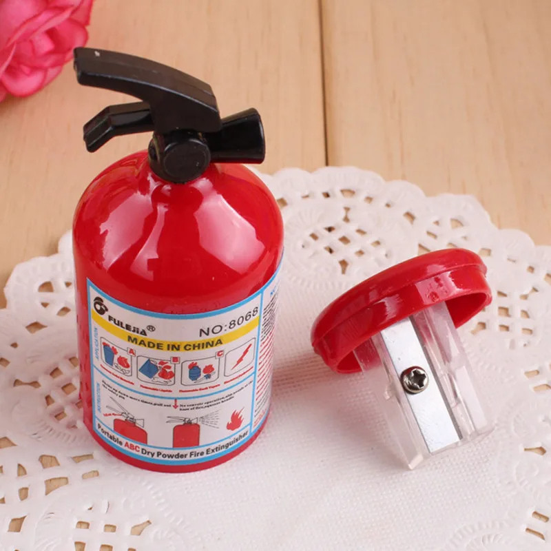 

1 Pcs Novelty Fire Extinguisher Shape Pencil Sharpener Manual Sharpener Pencil Sharpener Gift for Business Office School Partys