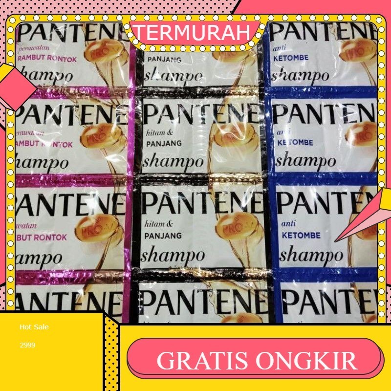 

** ISI 24 ** SBM PANTENE SHAMPO SACHET 1 RENCENG ISI 12 BARIS ( DOUBLE SACHET )
