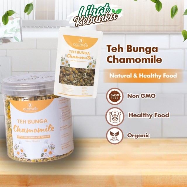 

ALAMEE Chamomile Tea Teh Bunga Camomile Flower Bunga Kamomile Dried Flower Organik LIHAT KEBUNKU
