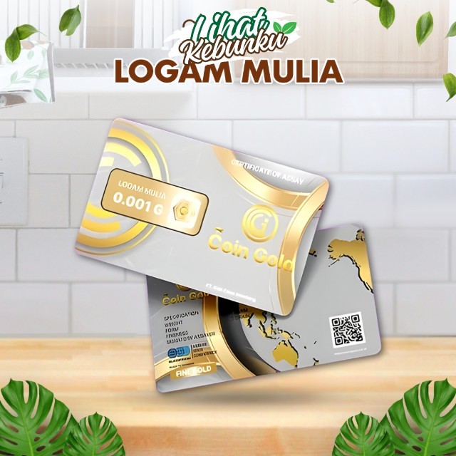 ALAMEE - Logam Mulia 0.001 gram Coin Gold Coingold Babygold Mini gold Minigram Emas Kecil LIHAT KEBU