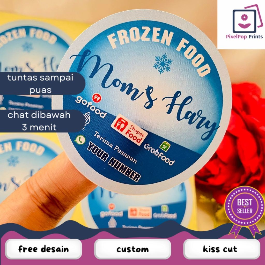 

Opikapip 2-4 Cetak Label Frozen Food Stiker Chromo Makanan Beku Logo Sticker Free Desain Uk.Kecil