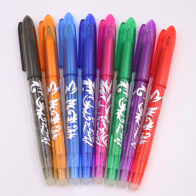 

8 Color Erasable Gel Pen Student Writing Kawaii Creative Drawing Tools School Supply Stationery For Kid Draw Engineering Drawing
