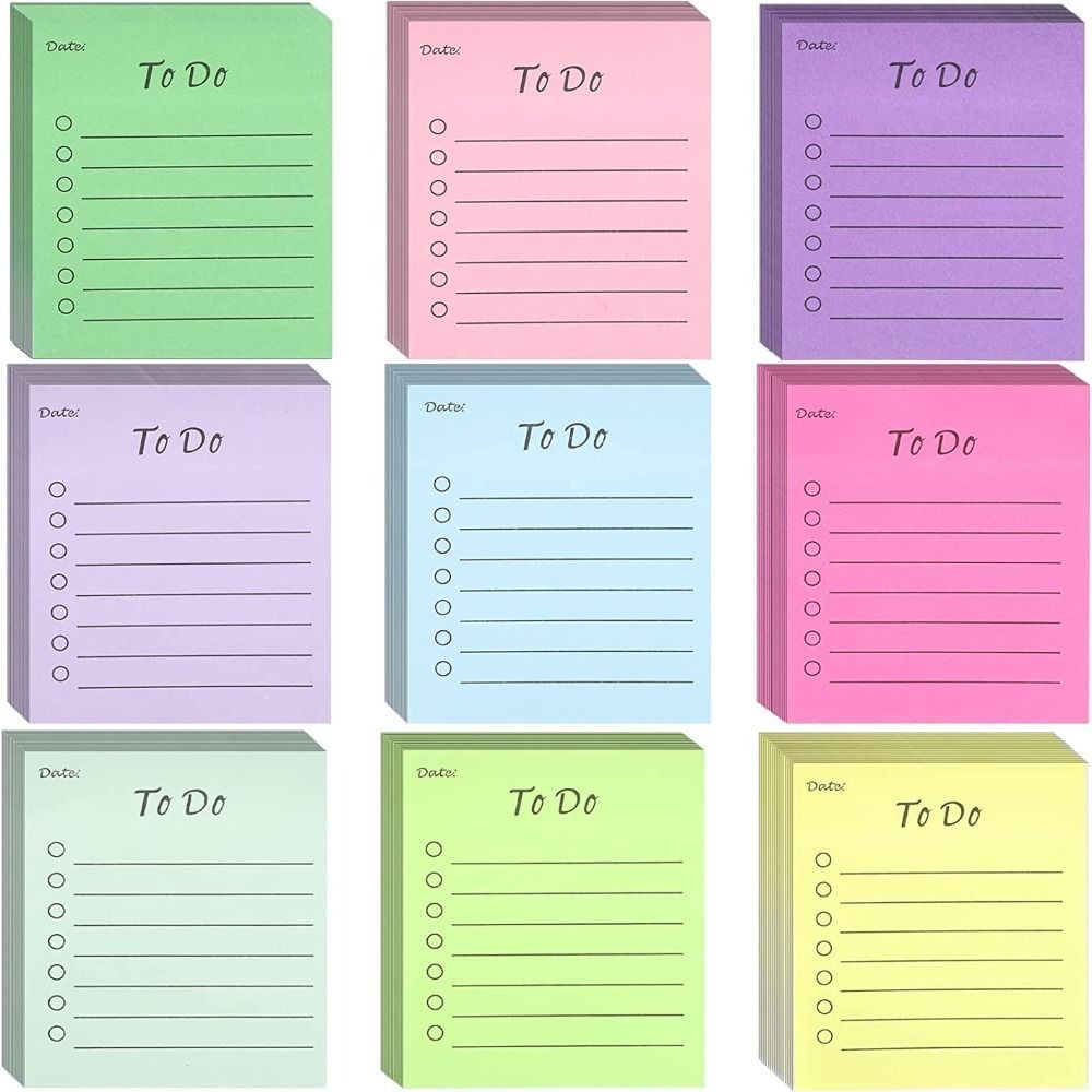 

50 Sheets Sunny Day Weekly Plan To Do List Sticky Note Memo Pads Stationery Notepad Shopping Check List Message Notes