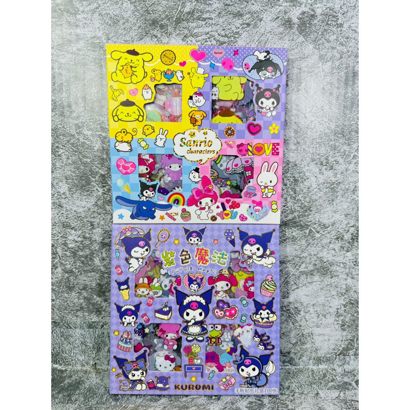 

(Toserba 777) Stiker Sanrio Mix Cinnamoroll kuromi melody pompompurin Hadiah Kado Anak Sticker waterproof 2D