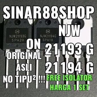 HARGA 1 SET/PASANG NJW21193G NJW21194G NJW 21193G 21194G ON ORI ASLI TR FINAL NJW21193 NJW21194 2119